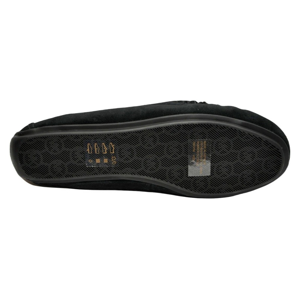 Michael Kors ERICA Faux Fur/Suede Slipper Loafer Moccasins Black 6/6.5/7/7.5/8/9 - Picture 5 of 6